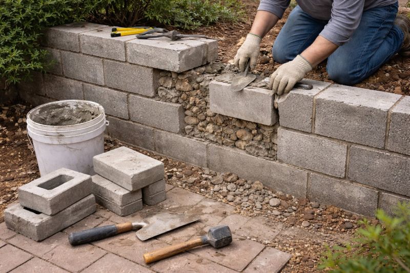 Block Wall Repair in Fox Island, WA