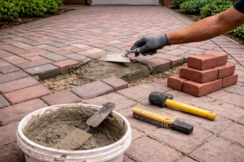Brick Driveway Repair in Kitsap County, WA