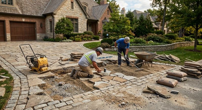 Brick Driveway Repair in Kitsap County, WA