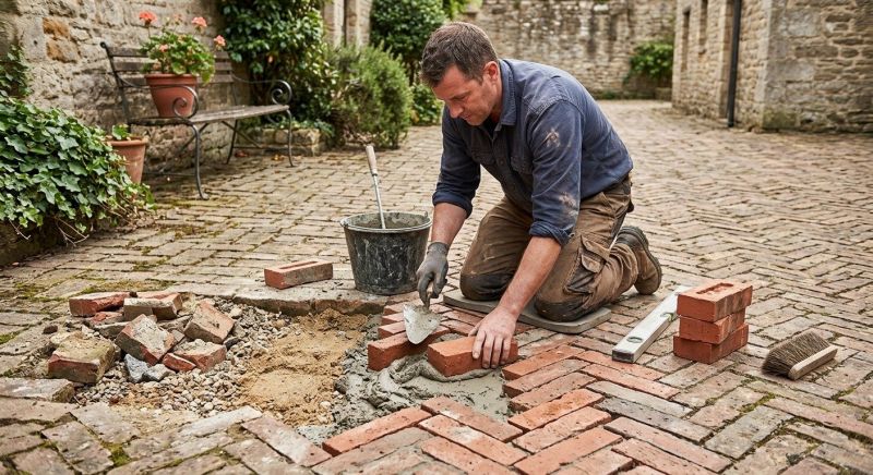 Brick Flatwork Repair in Fox Island, WA