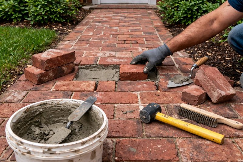 Brick Pathway Repair in Kitsap County, WA