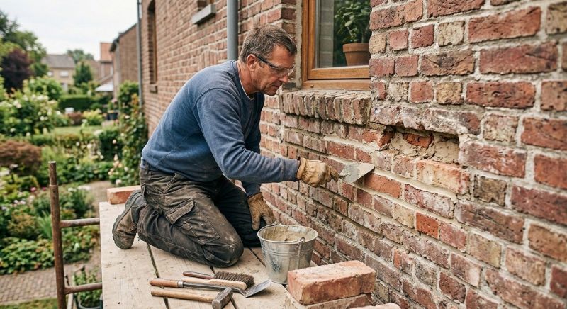 Brick Stairs Repair in Kingston, WA