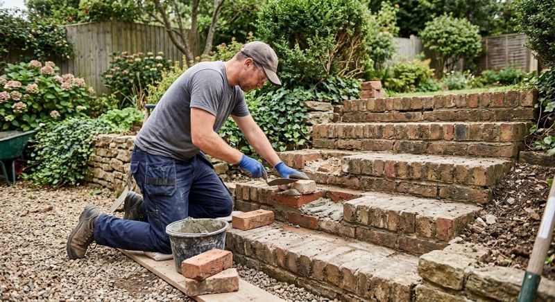Brick Stairs Repair in Kitsap County, WA