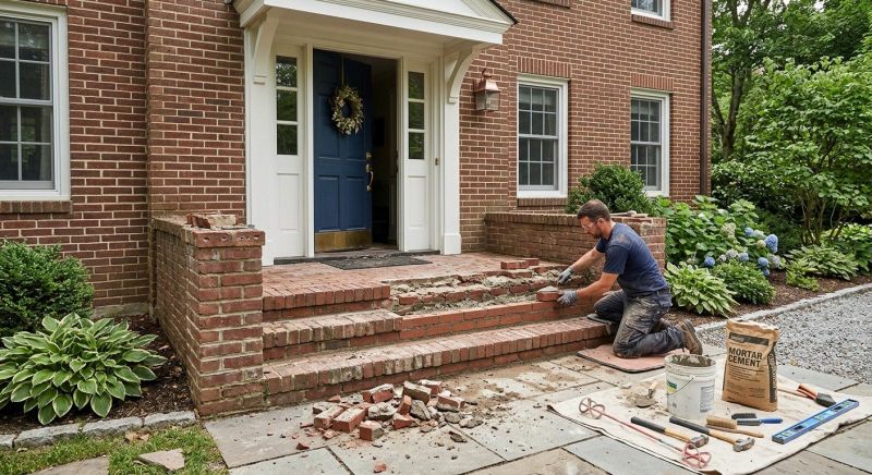 Brick Steps Repair in Kitsap County, WA