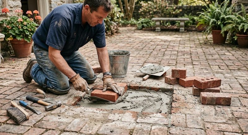 Brick Stoop Repair in Kitsap County, WA