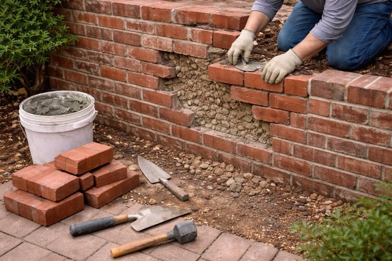 Brick Wall Repair in Bainbridge Island, WA