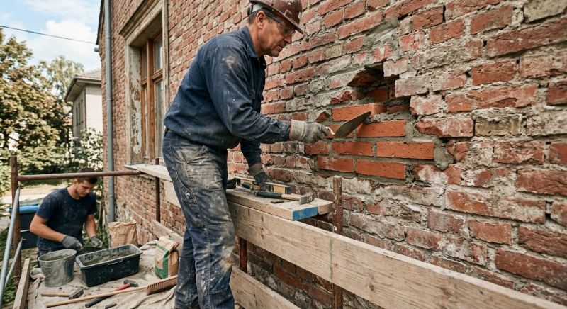 Brick Wall Repair in Port Orchard, WA