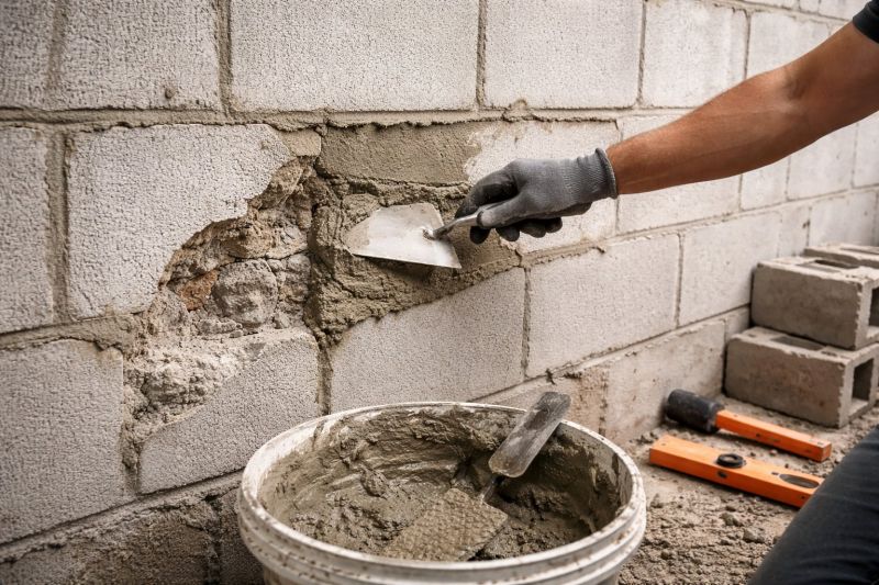 Cinder Block Wall Repair in Fox Island, WA