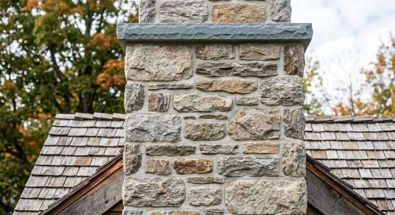 Stone Chimney Installation in Belfair, WA
