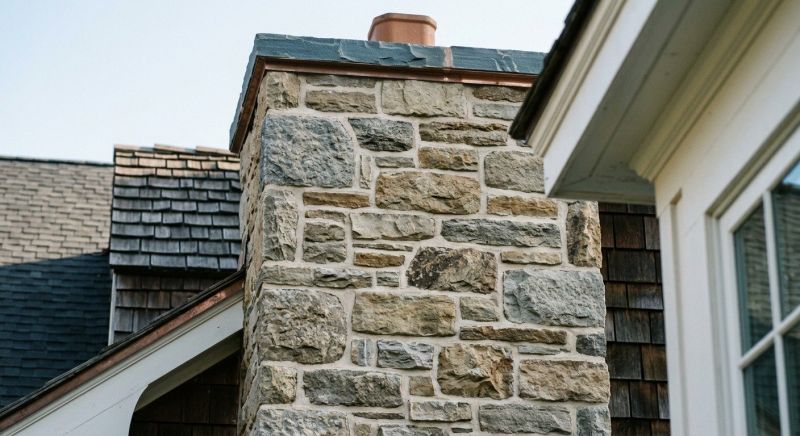 Stone Chimney Installation in Fox Island, WA