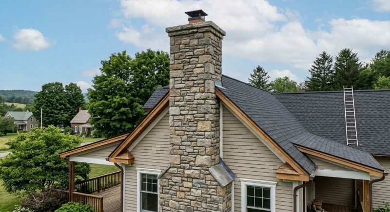 Stone Chimney Installation in Hoodsport, WA